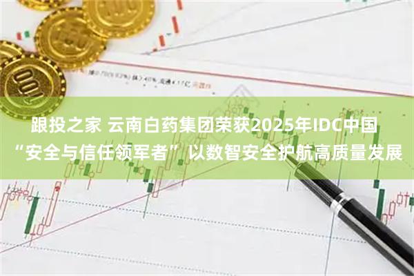 跟投之家 云南白药集团荣获2025年IDC中国 “安全与信任领军者” 以数智安全护航高质量发展